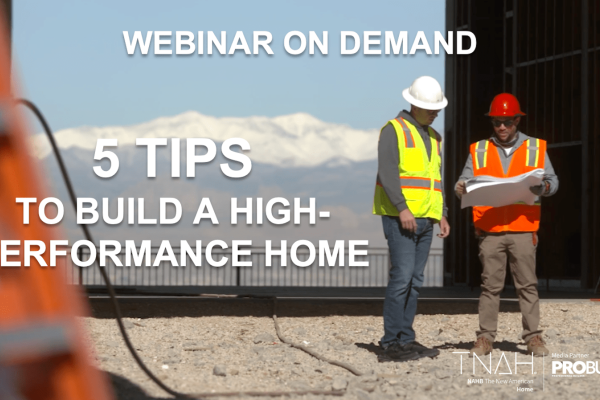 Promo for webinar 5 steps to a high-performance home