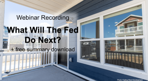 NAHB webinar about what the Fed will do next